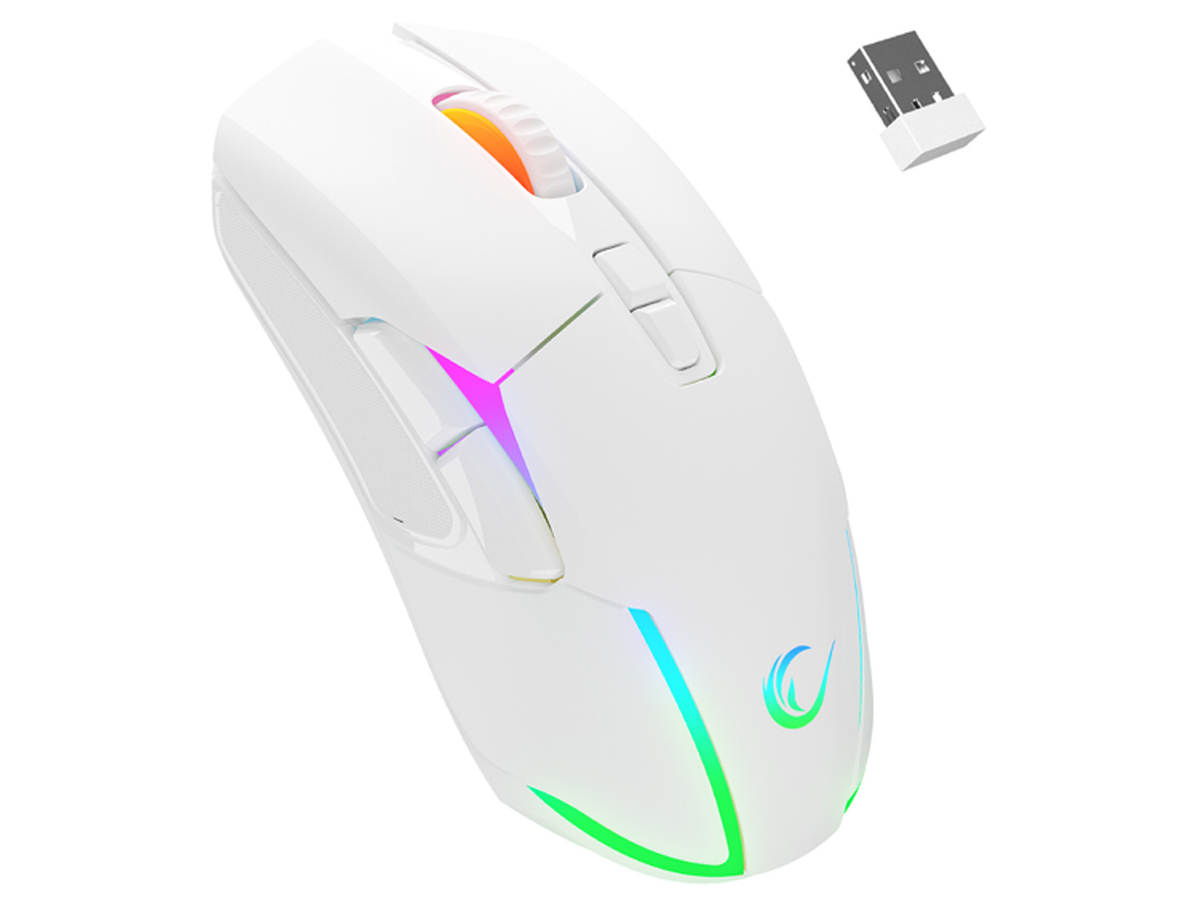 Mysz Rampage Nova M4 Wireless RGB LED White