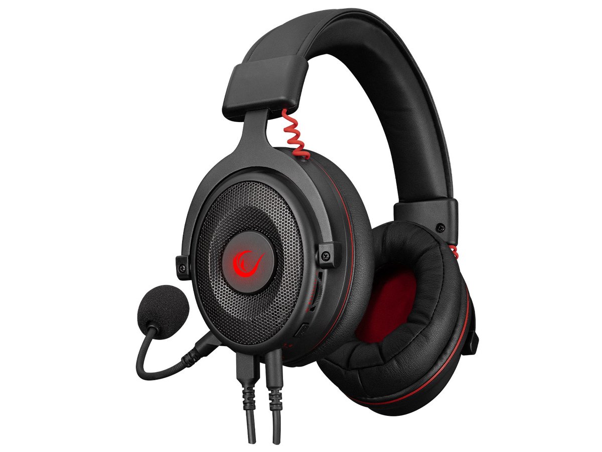 Rampage Drop Plus 7.1 Headset - Rückansicht im Winkel