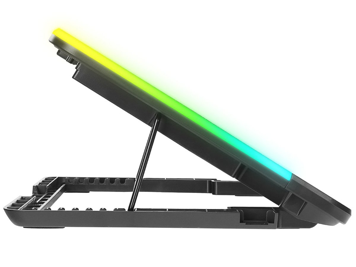 Podstawka chłodząca pod laptopa 15,6'' Rampage Sixpower R9 - Widok z boku
