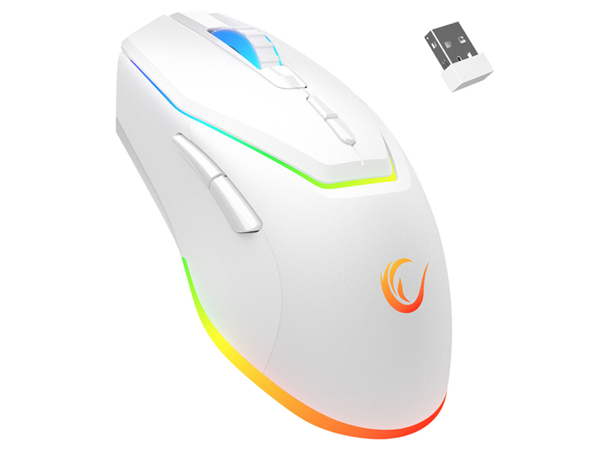Mysz Rampage Vortex M1 Wireless RGB LED White