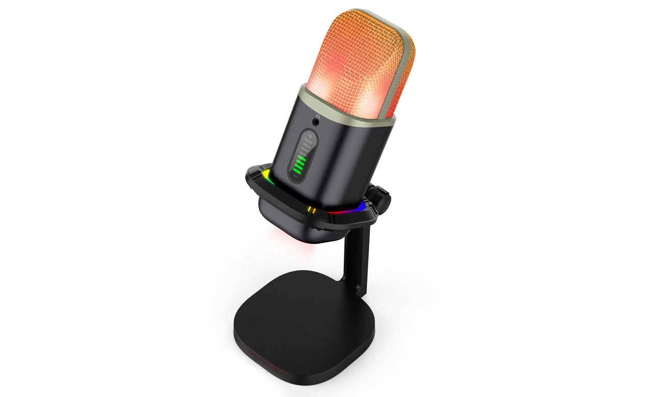 Mikrofon Redragon GM305 Echowave - Widok od przodu pod kątem