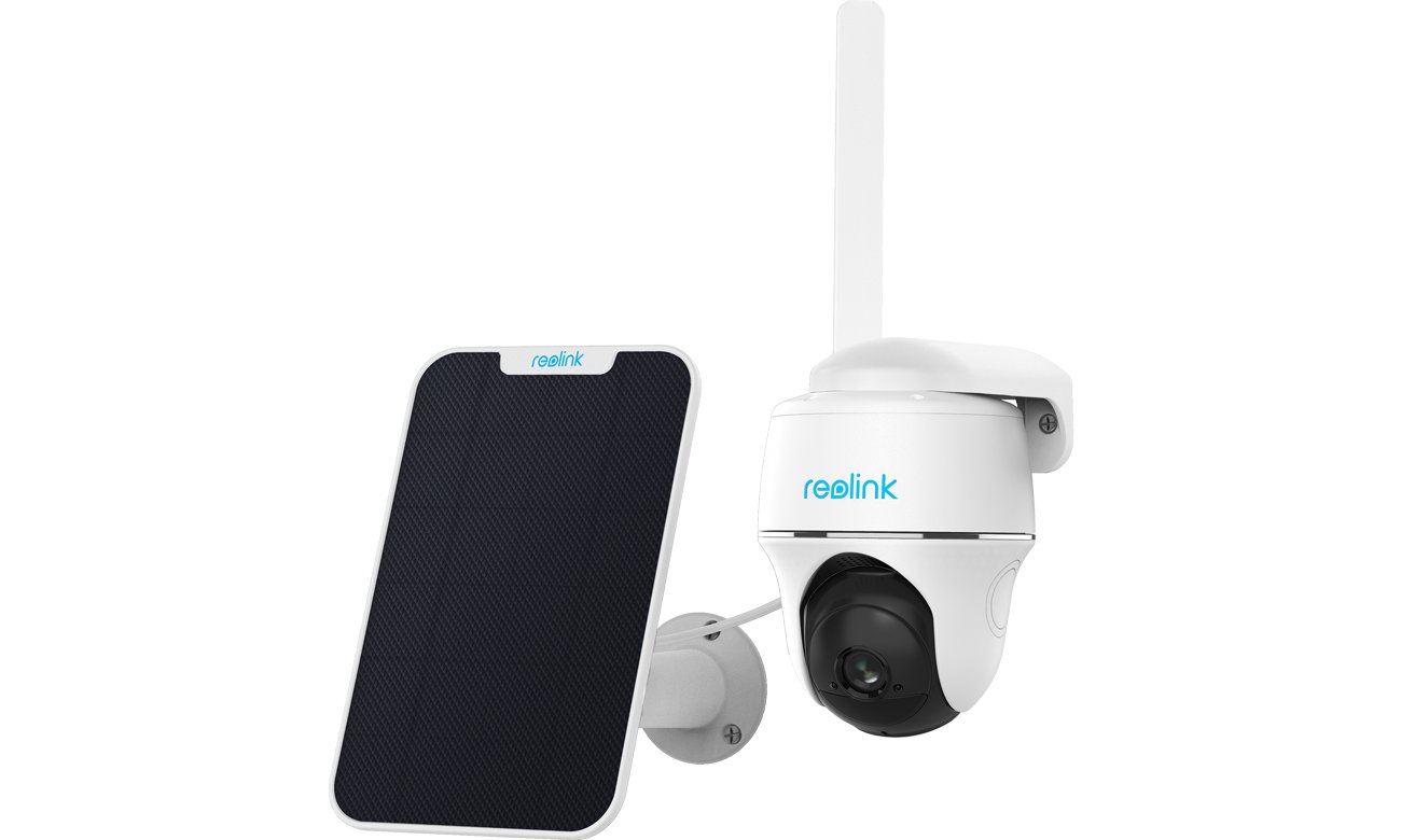 Inteligentna kamera Reolink GO PT PLUS 4G LTE + Panel solarny - Widok od przodu pod kątem