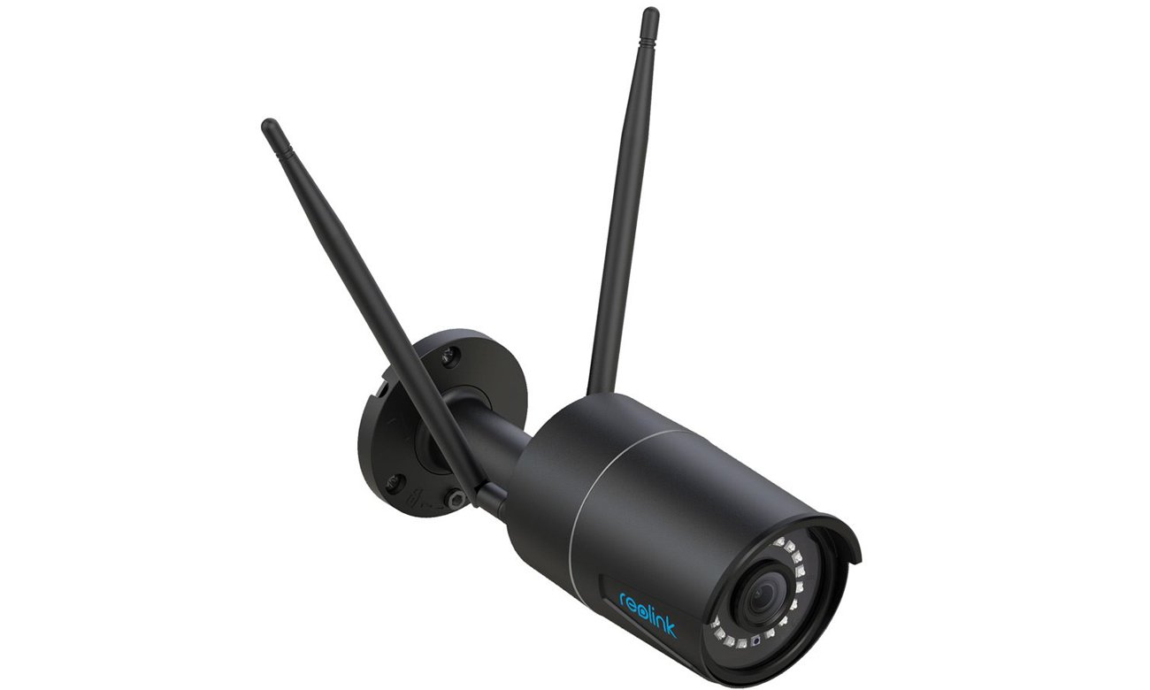 Inteligentna kamera zewnętrzna Reolink RLC-410W AI Czarna - Widok od przodu pod kątem