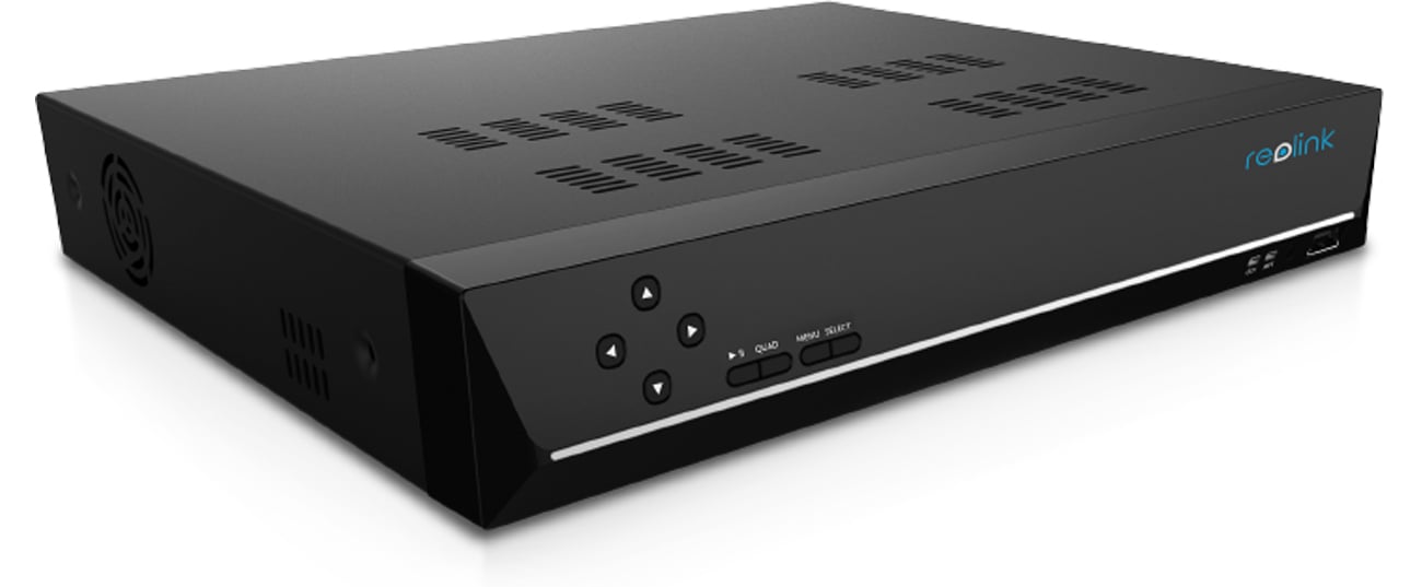 8-kanałowy rejestrator Reolink RLN8-410 z dyskiem 2 TB - Widok od przodu pod kątem