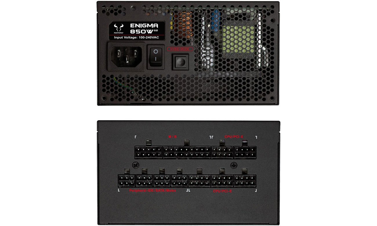 Riotoro Enigma G2 850W Japońskie kondensatory, modularny design