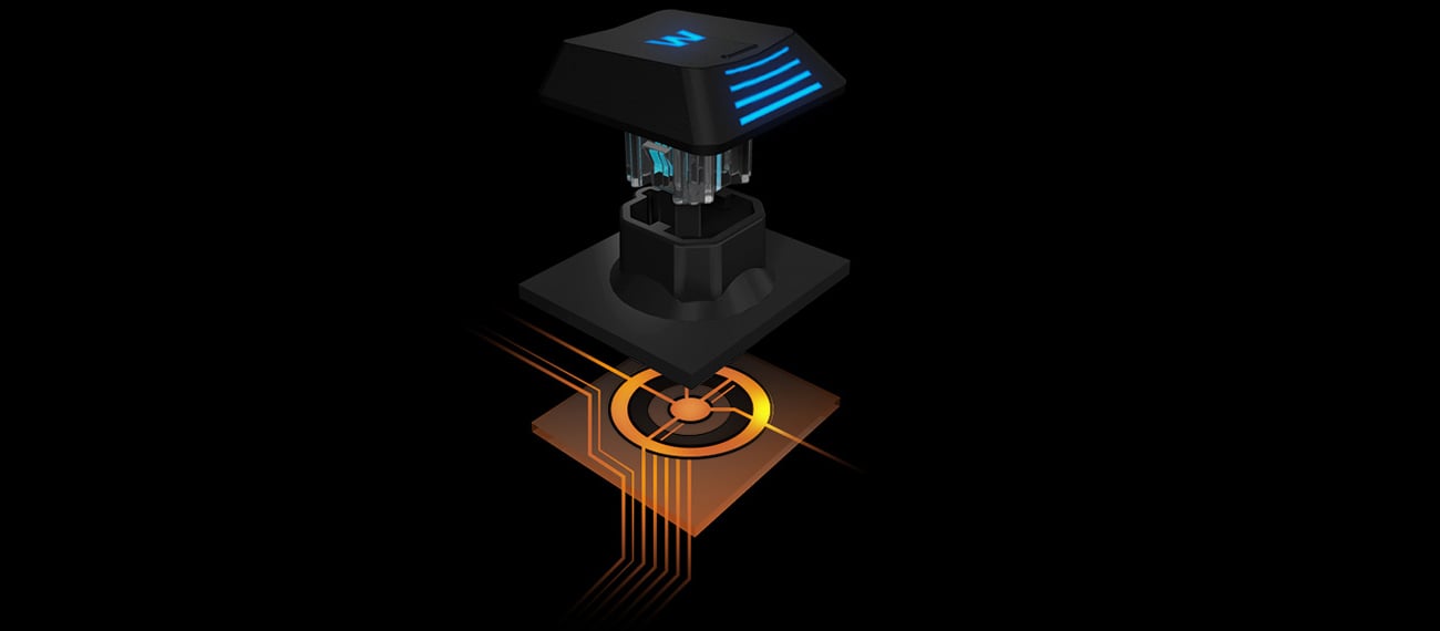 ROCCAT® Isku+ Force FX Konstrukcja Klawiszy