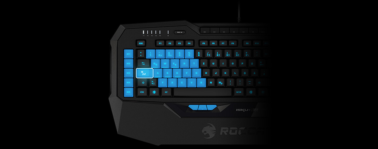 ROCCAT® Isku+ Force FX Technologia Easy-Shift[+]™