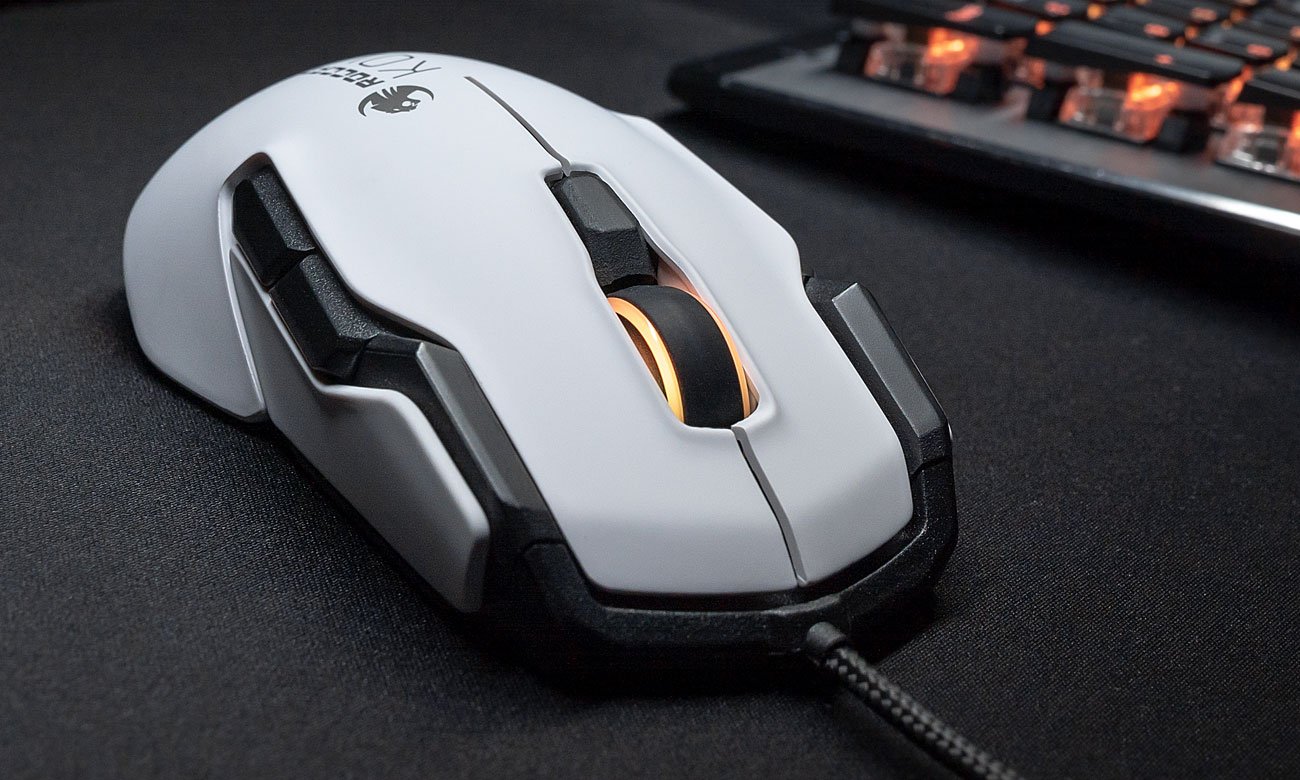 Myszka przewodowa Roccat KOVA AIMO RGB (Biała) ROC-11-507