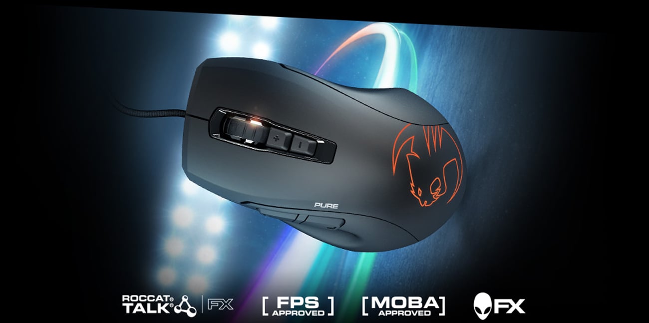 Roccat Kone Pure Owl Eye Core Performance Rgb Czarna Myszki Przewodowe Sklep Komputerowy X Kom Pl