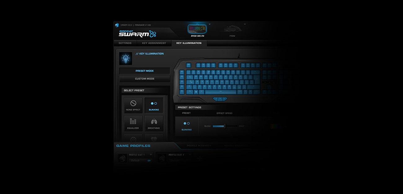 Klawiatura mechaniczna dla graczy ROCCAT® Ryos MK FX - oprogramowanie
