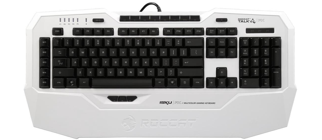 Roccat Isku FX White Układ klawiszy