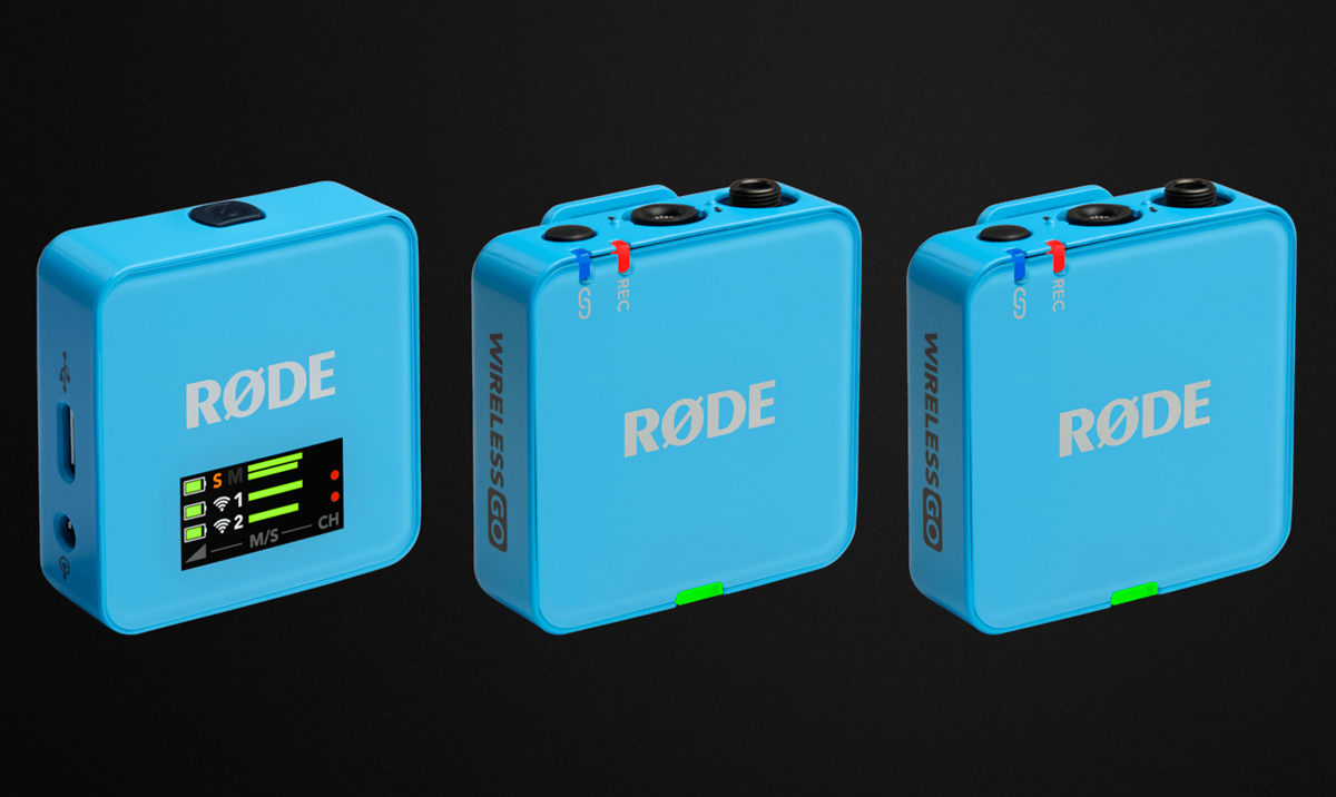 RØDE Wireless GO (Gen 3) Blue - Grafika z tłem