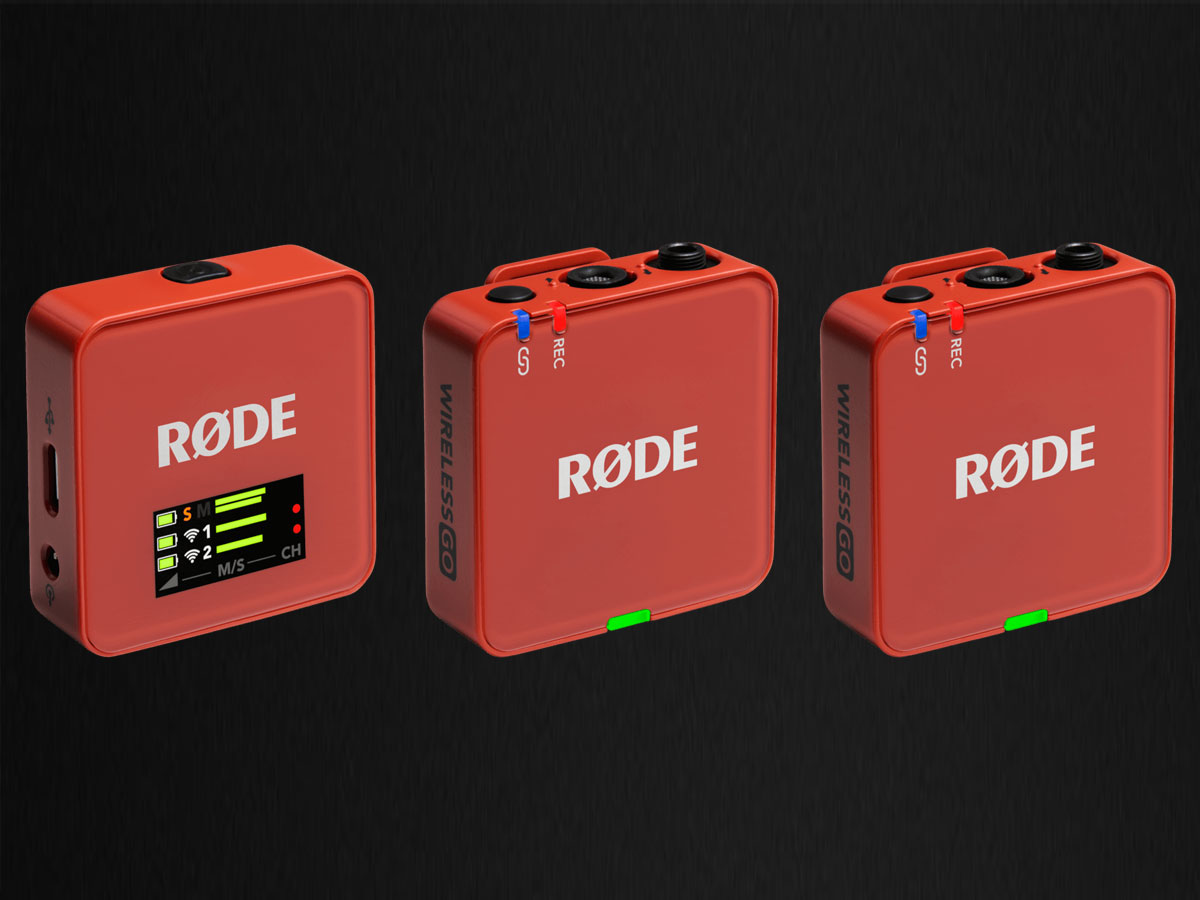 RØDE Wireless GO (Gen 3) Clay - Grafika z tłem