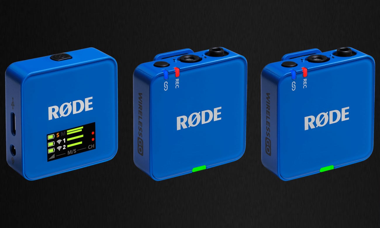 RØDE Wireless GO (Gen 3) Cobalt - Grafika z tłem