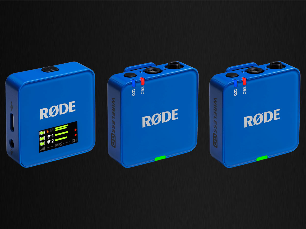 RØDE Wireless GO (Gen 3) Cobalt - Grafika z tłem