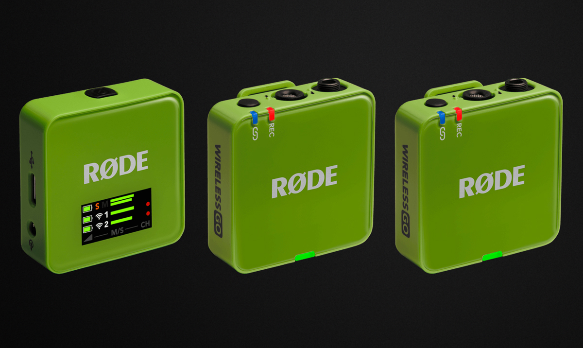 RØDE Wireless GO (Gen 3) Green - Grafika z tłem