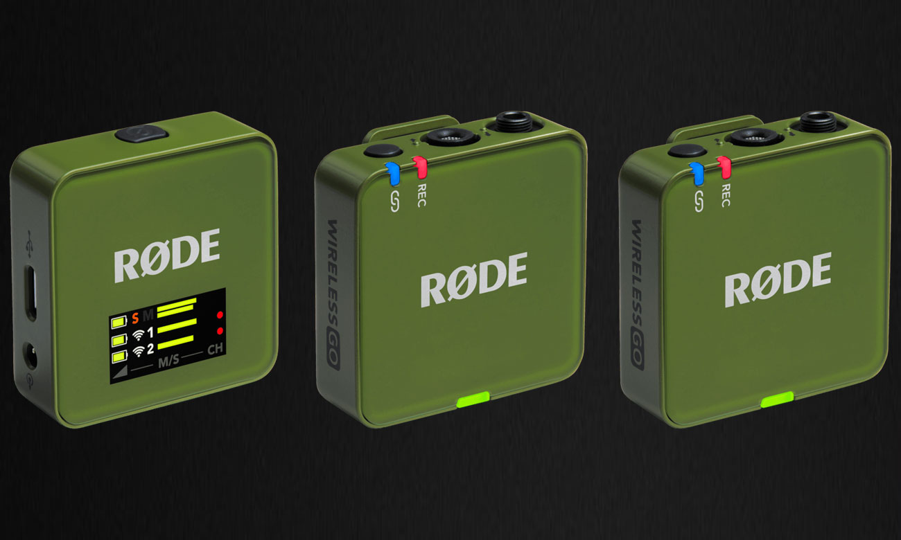 RØDE Wireless GO (Gen 3) Moss - Grafika z tłem