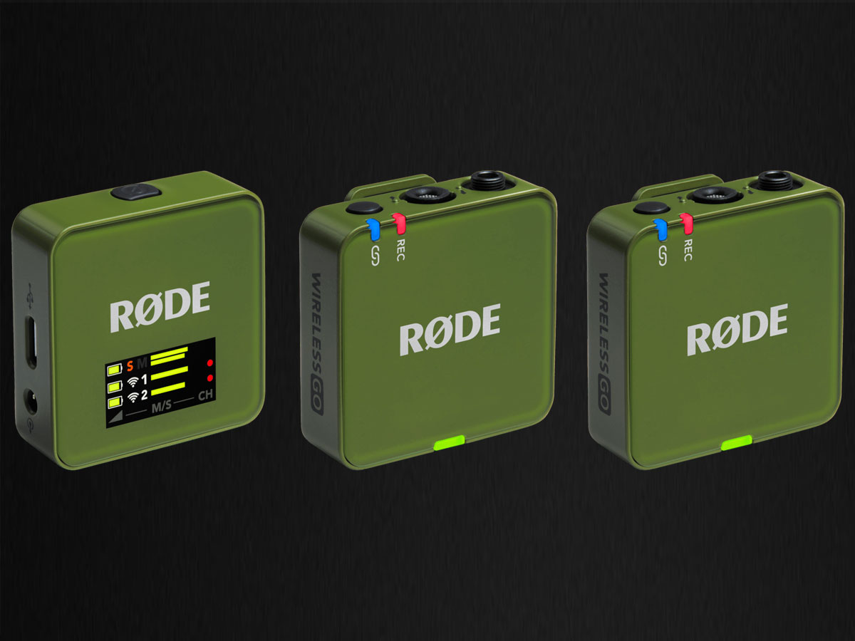RØDE Wireless GO (Gen 3) Moss - Grafika z tłem