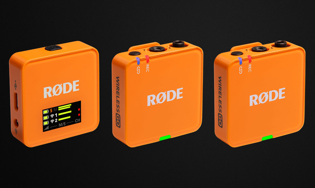 RØDE Wireless GO (Gen 3) Orange - Grafika z tłem