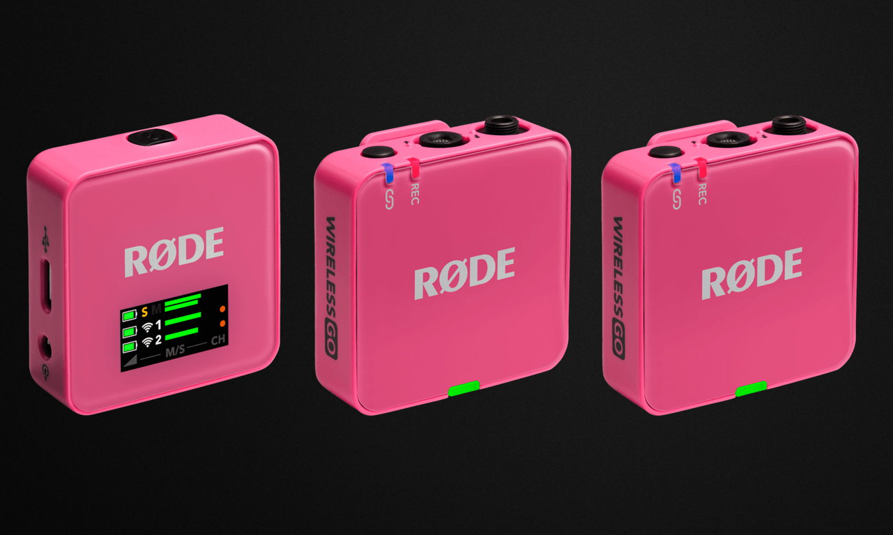 RØDE Wireless GO (Gen 3) Pink - Grafika z tłem