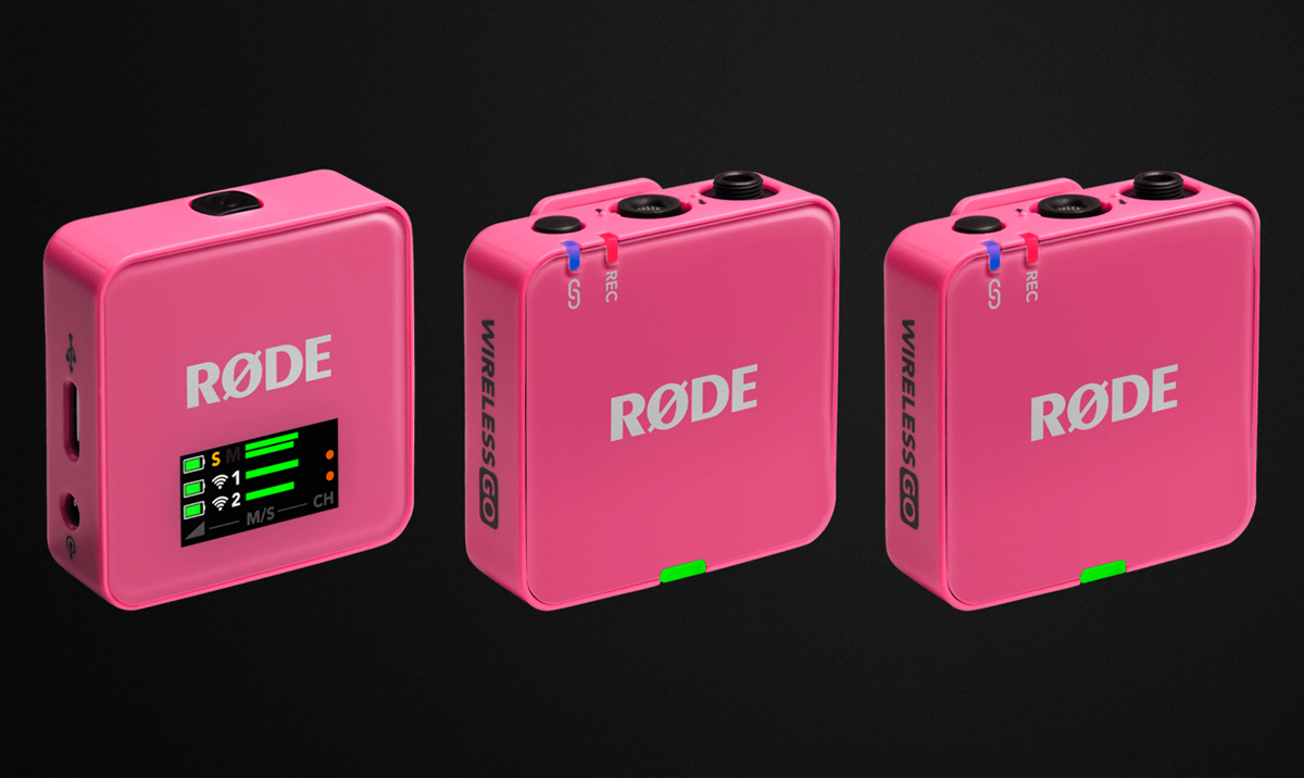 RØDE Wireless GO (Gen 3) Pink - Grafika z tłem