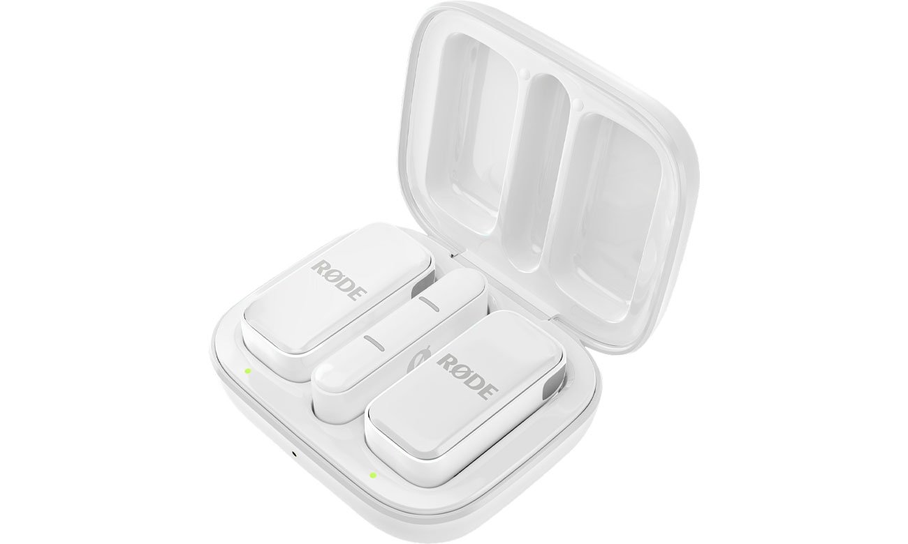 RØDE Wireless Micro USB-C Biały - Widok ogólny pod kątem