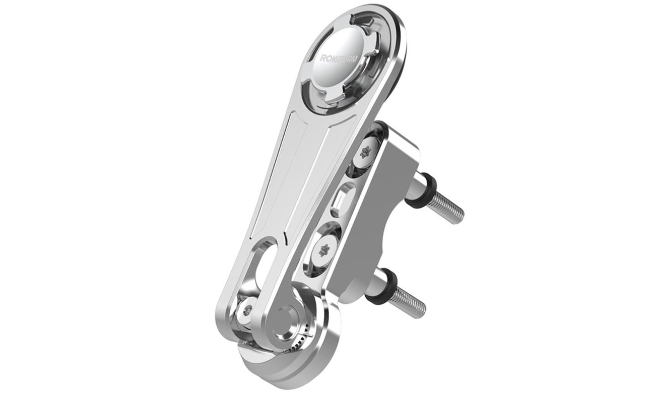 Uchwyt Rokform na kierownicę motocykla polerowane aluminium