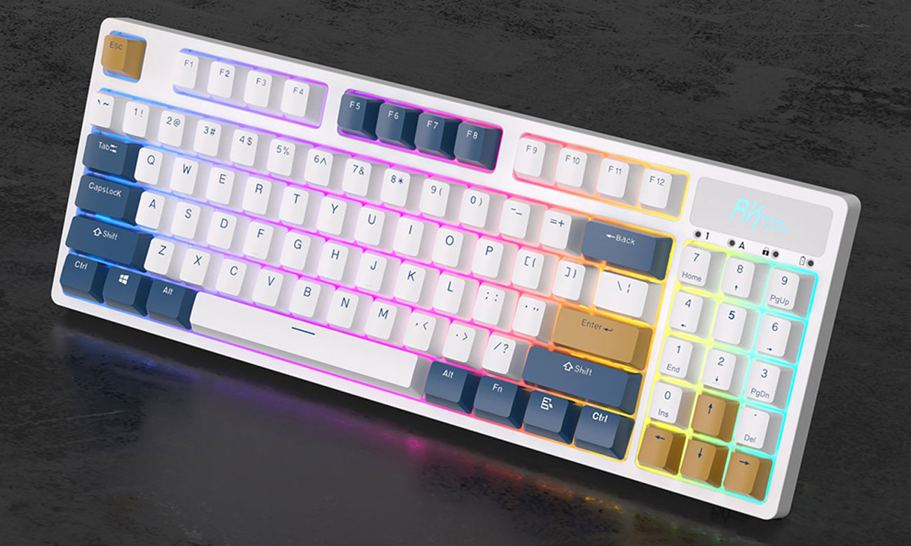 Royal Kludge RK89 RGB Lemon Switch biała