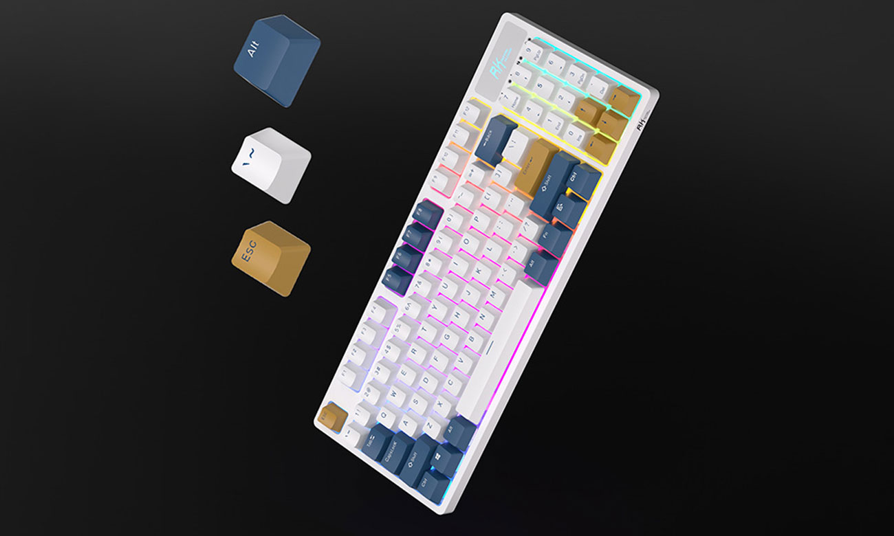 Royal Kludge RK89 RGB Lemon Switch biała