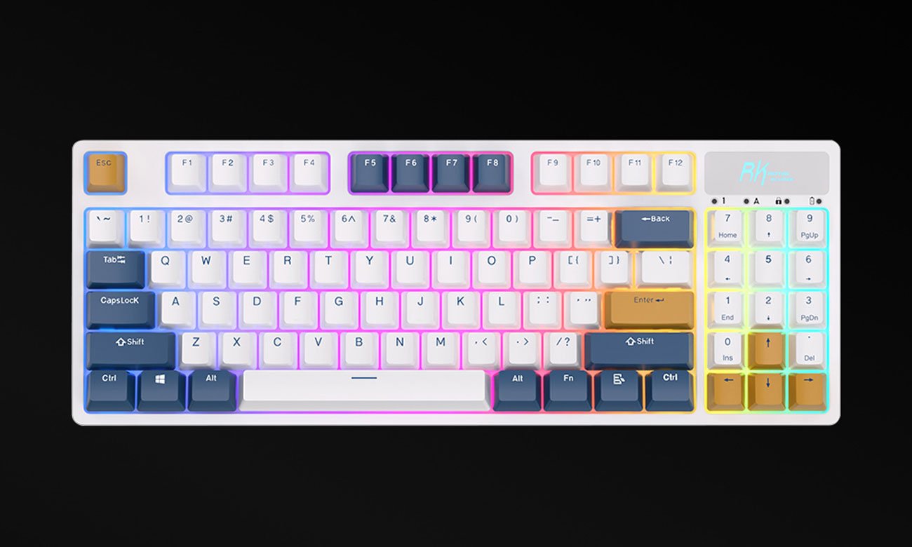 Royal Kludge RK89 RGB Lemon Switch biała