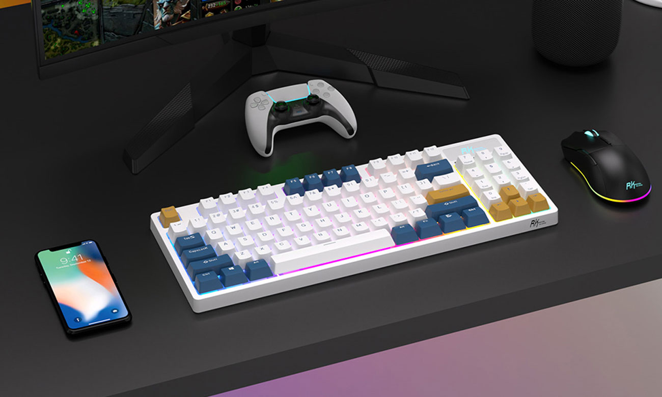 Royal Kludge RK89 RGB Lemon Switch biała