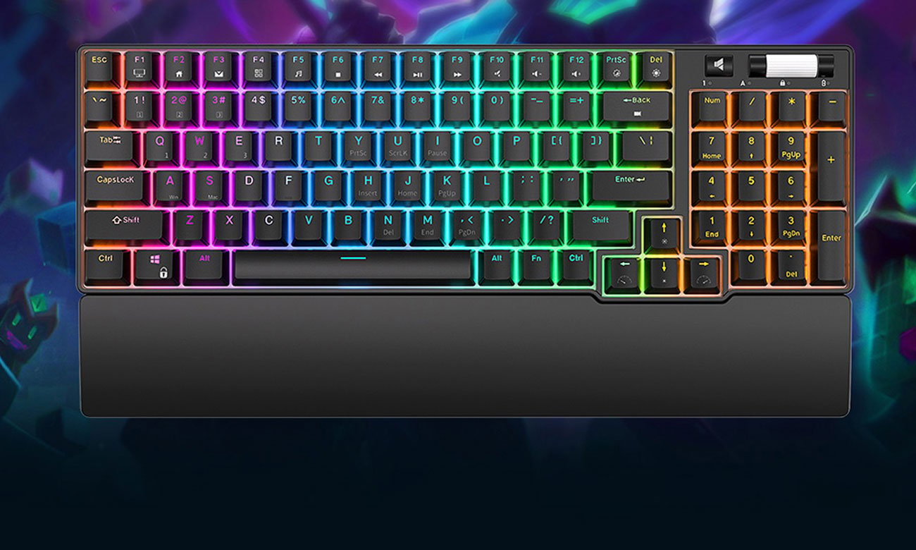 Royal Kludge RK96 RGB Ansicht von oben