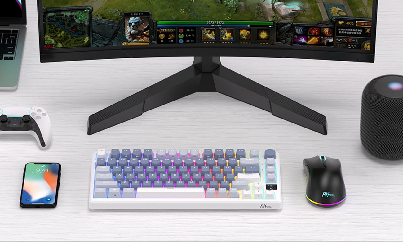 Royal Kludge RKM75 RGB stanowisko