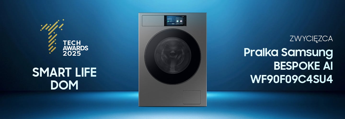 Pralka Samsung Bespoke AI WF90F09C4SU4 – zwycięzca Tech Awards 2025 w kategorii Smart Life Dom