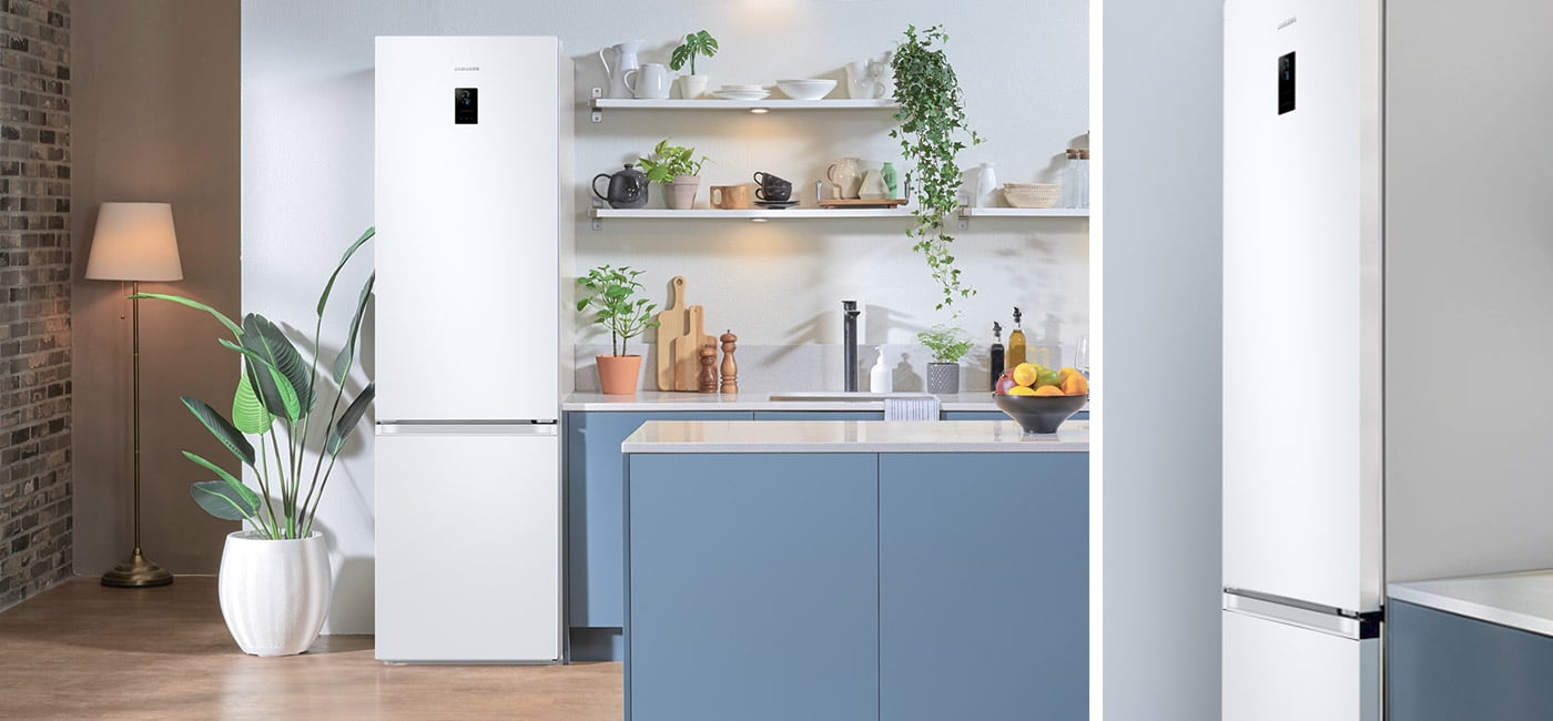 Lodówka zaprojektowana na podstawie wzornictwa Built-In RB38C672CWW