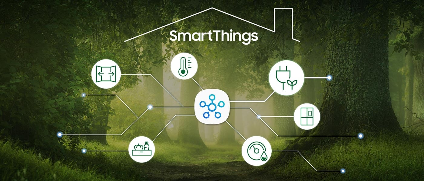 Aplikacja SmartThings umożliwia monitorowanie urządzenia oraz ograniczenie zużywanej energii RB38C672CWW noenet