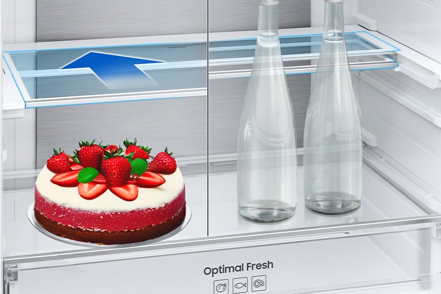 Przechowywanie wysokich i dużych produktów - Samsung lodówka RB53DG706CB1