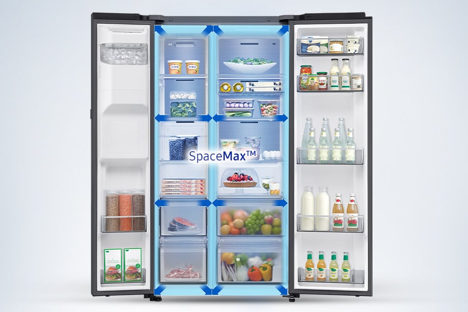lodówka rs80f64kefeo wykorzystująca technologię spacemax