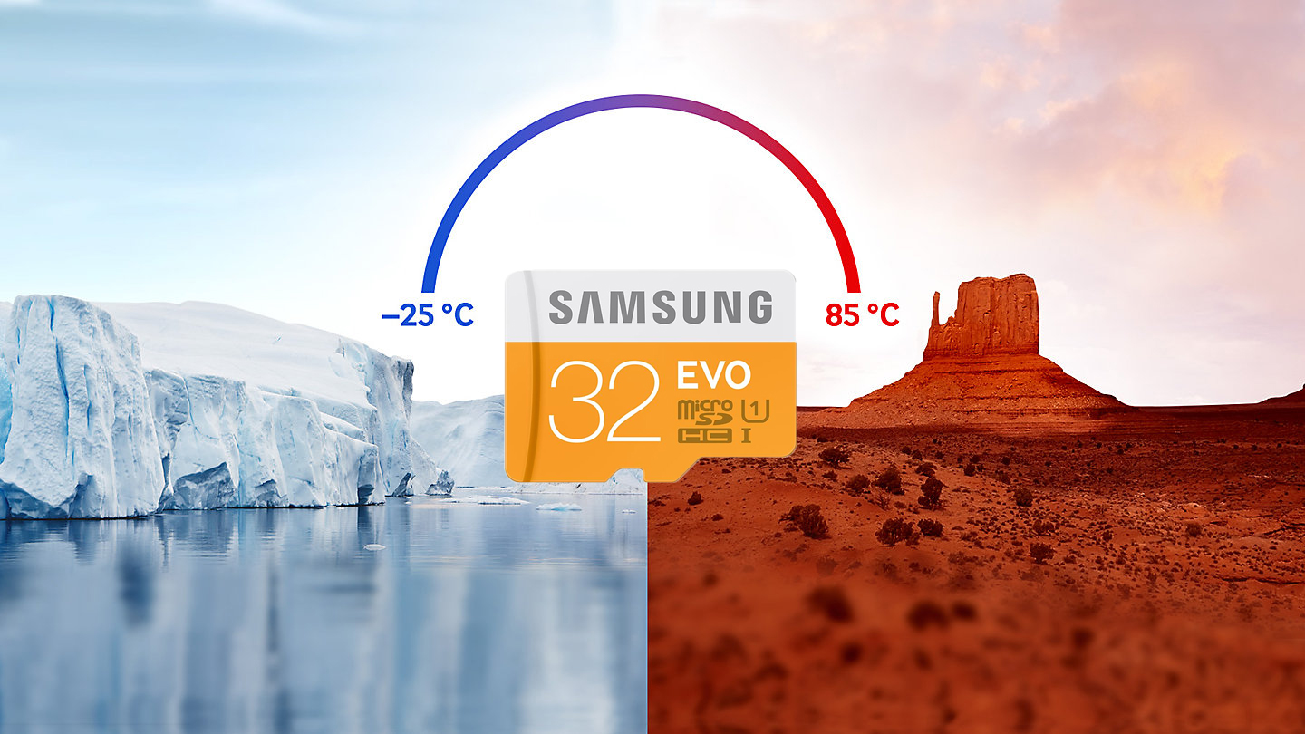 Samsung 32GB microSDHC Evo Gotowa na trudne warunki