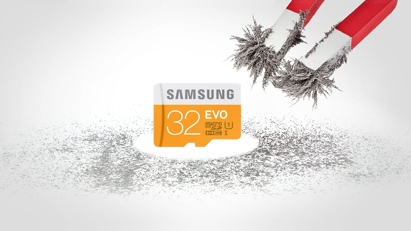 Samsung 32GB microSDHC Evo Odporna na pole magnetyczne