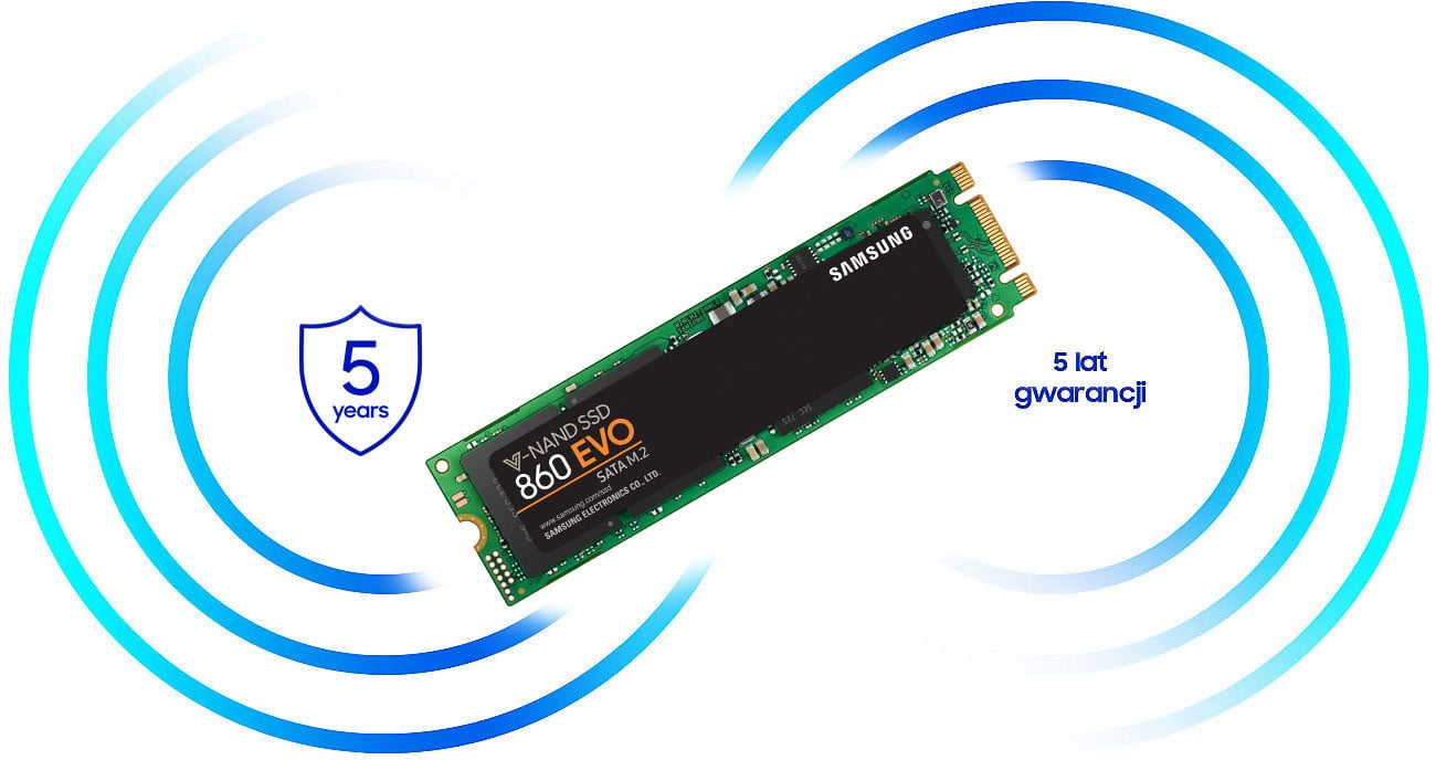 Samsung 860 EVO 5 lat gwarancji