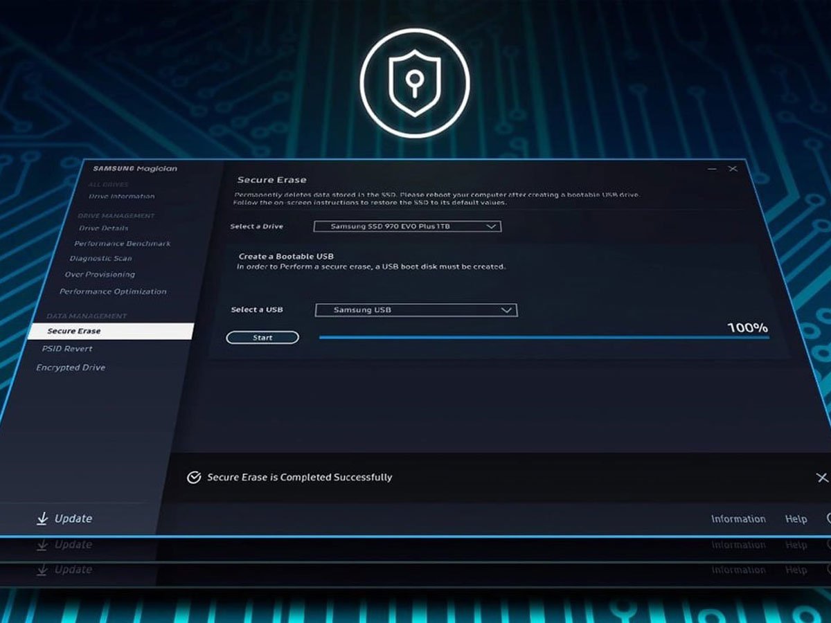Dysk SSD M.2 Samsung 9100 PRO PCIe Gen5 NVMe - Kompleksowa kontrola z Samsung Magician