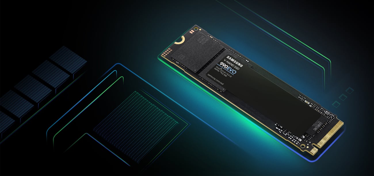 Dysk SSD M.2 PCIe Gen5 NVMe Samsung Evo 990 - Wszechstronne dopasowanie do wszystkich zadań