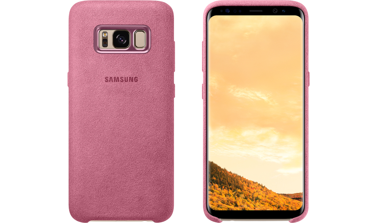 Samsung Alcantara Cover do Galaxy S8 Pink EF-XG950APEGWW