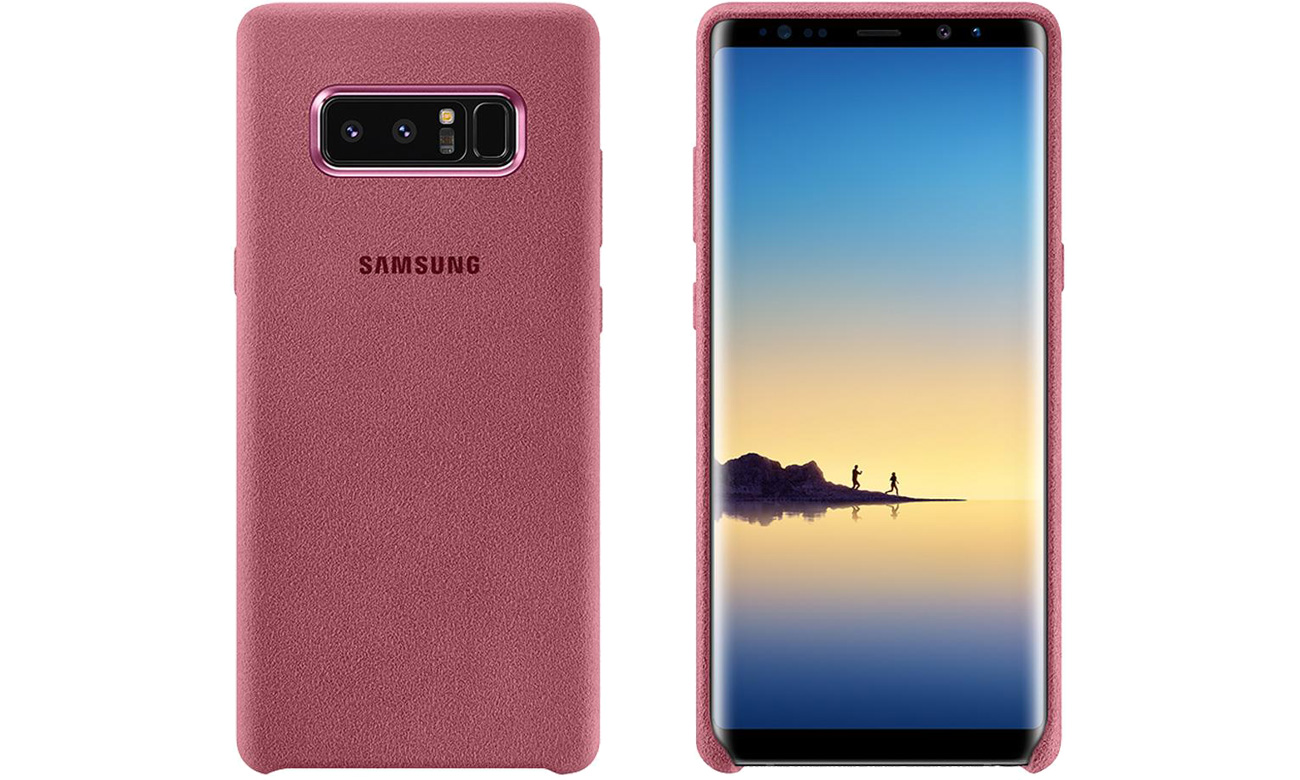 Etui Samsung Alcantara Cover Pink do Galaxy Note 8