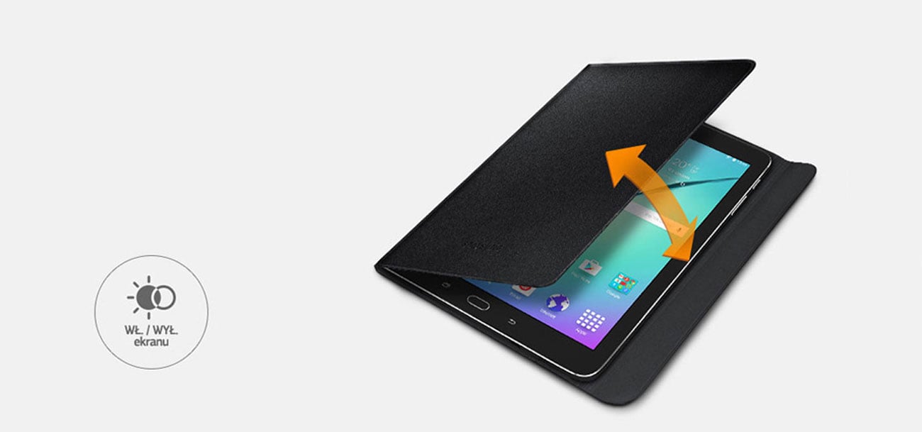 Samsung Book Cover Galaxy Tab S2 zmniejszenie zużycia energii