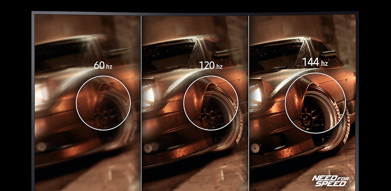 Samsung CHG70 Czas reakcji 1 ms i odświeżanie 144 Hz