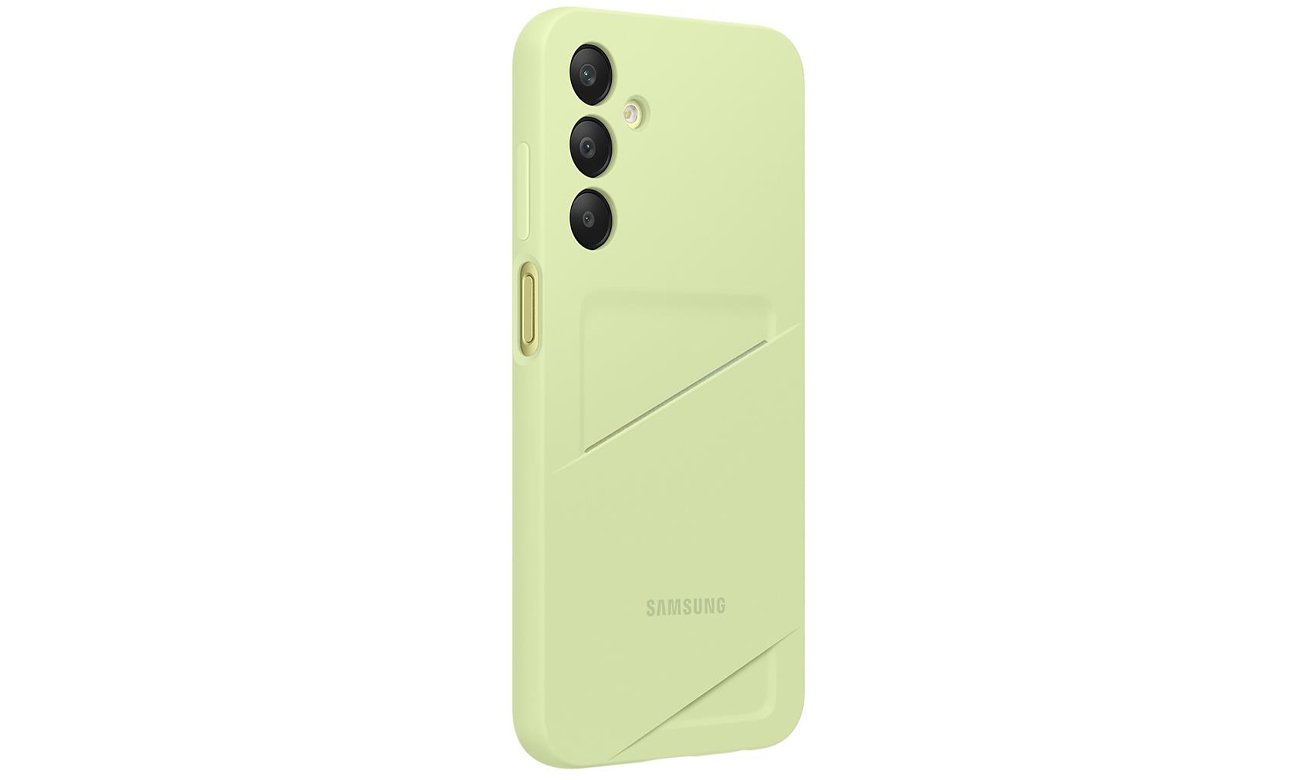 Etui Samsung Card Slot Cover für Galaxy A25 5G limonengrün