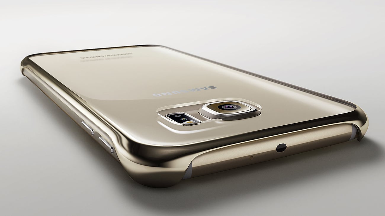 Etui Clear Cover do Samsung Galaxy S6 g920f czarny smukłe stylowe etui