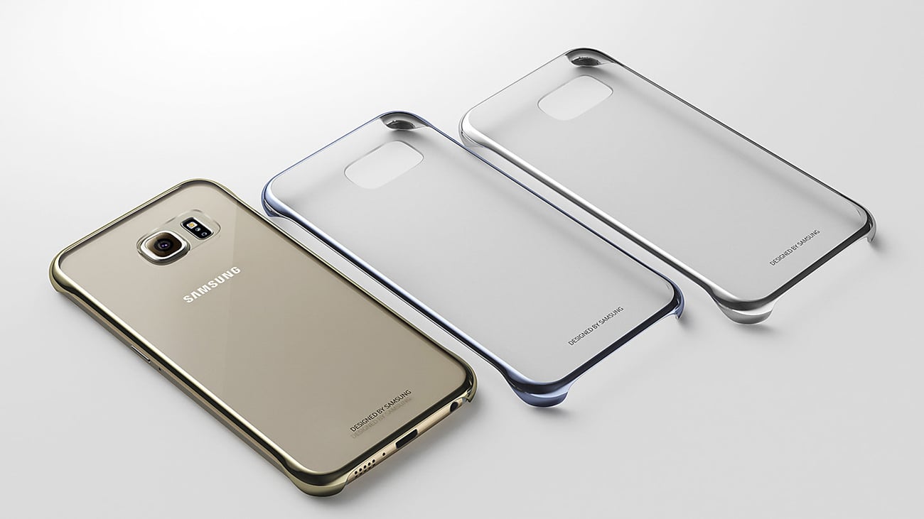 Etui Clear Cover do Samsung Galaxy S6 g920f czarny idealne dopasowanie
